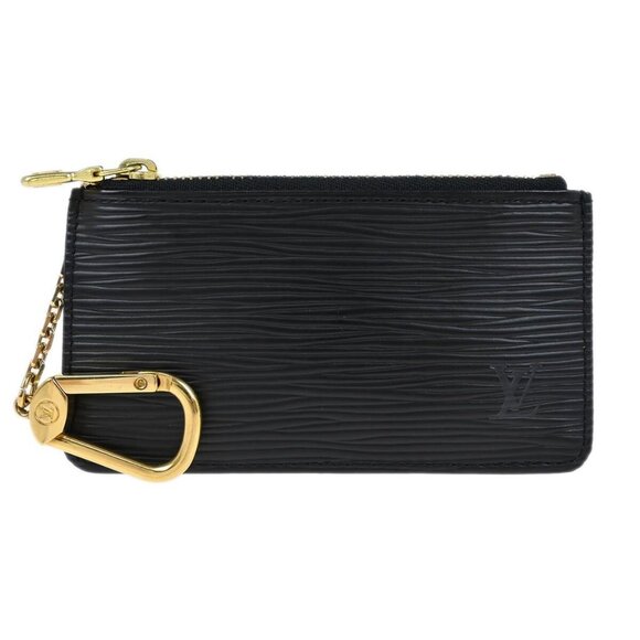 Louis Vuitton Black Epi Pochette Cles Coin Purse - Picture 1 of 5